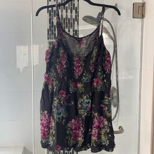Torrid Babydoll Floral Tank
